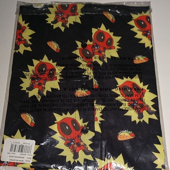 Marvel' Deadpool Kawaii Taco Sleeveless Top NWT - Picture 4 of 8